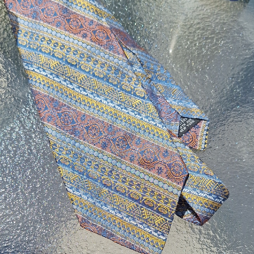 Scot Ties Vintage Multicolor Patterned Tie‎